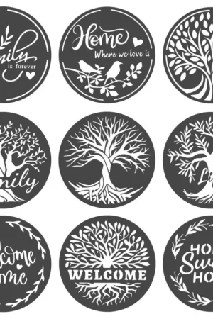Bon Marché Set de pochoirs VBS « Arbre de vie »