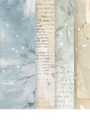 Nouvel Arrivage Soie de paille à motifs backgrounds « Secret Diary », set de 8 pièces