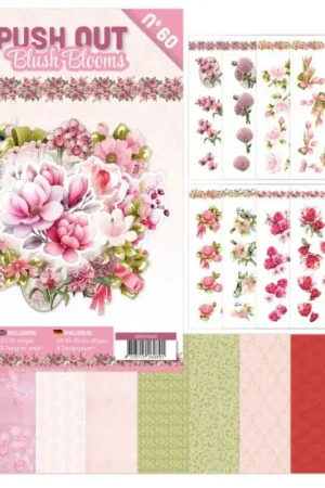 Certifié Livret de motifs 3D pré-estampés « Blush Blooms »