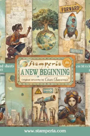 Top Vente Bloc de papier scrapbooking « A New Beginning »
