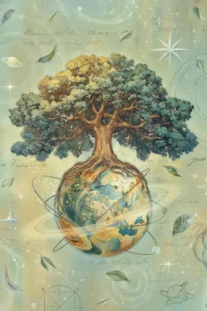 Soie de paille à motifs « A New Beginning - The World Tree » Bon Plan