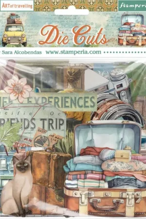 Motifs estampés « Art of Travelling » Populaire