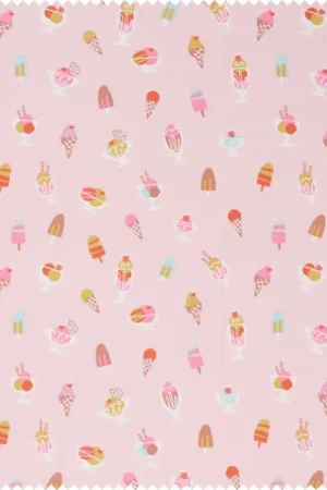 Tissu coton au mètre « Icecream » Prix Promo