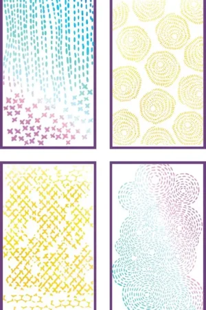 Sizzix Stencil set « Stitched Florals » Top Vente