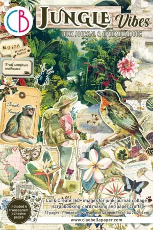 Junk Journal & Ephemera Book « Jungle Vibes » Livraison Express