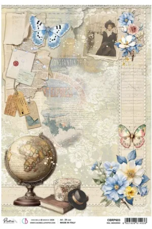 Soie de paille à motifs « Eastern Journey - Rail Memories » Affaire À Saisir