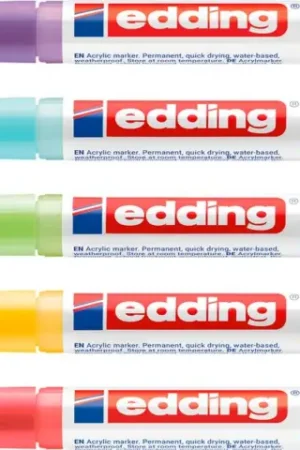 Marqueurs acryliques fins edding 5300 Acrylic « Arc-en-ciel » Jusqu'à Épuisement Des Stocks