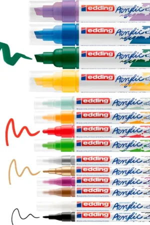 edding Acrylic « Creative Set marqueur acrylique », set de 14 Offre Limitée