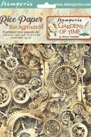 Soie de paille à motifs backgrounds "Gardens of Time", set de 8 pièces Must-Have