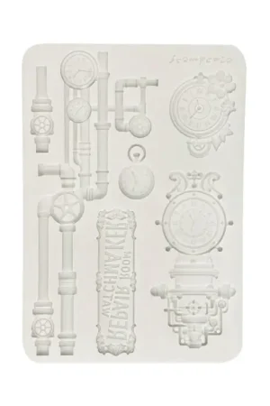 Moule en silicone A5 « Gardens of Time », Clocks and Tubes Nouvelle Collection