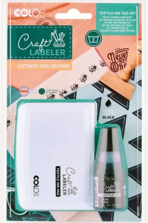 Produit De Marque Ensemble de Tampons Textiles COLOP Craft Labeler