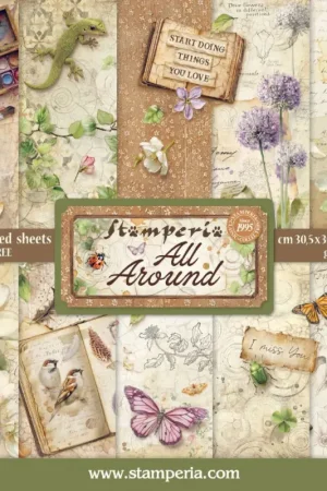 Bloc de papier scrapbooking « All Around » Affaire À Saisir