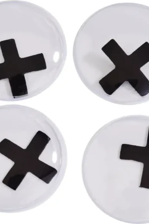 Produit De Marque Yeux mobiles autocollants « Pupille-Croix », Ø 35 mm
