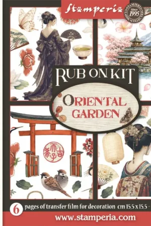 Dernier Modèle Assortiment de Rub On Stamperia « Oriental Garden »