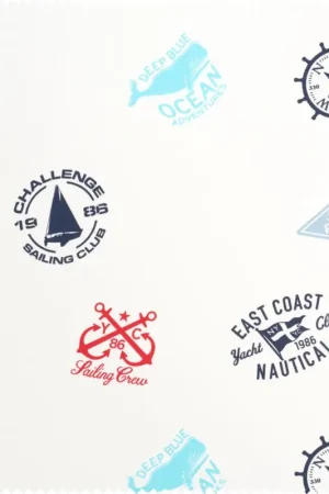Tissu sweat au mètre « Nautic » Vente Flash