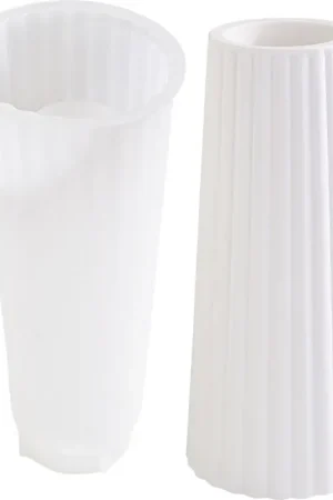 Moule en silicone VBS « Vase rainuré » Haute Qualité