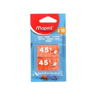 Lames de rechange pour outil de coupe à 45° set de 10 - Maped Prix Choc