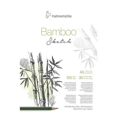 Expédié Aujourd'hui Bloc esquisse Bamboo 105 g/m² 30 feuilles - Hahnemühle