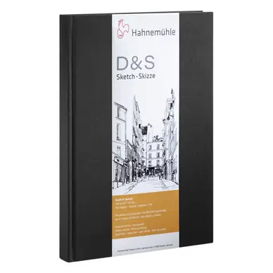 Usine Directe Livre à croquis format portrait couverture noire 140g/m² - Hahnemühle