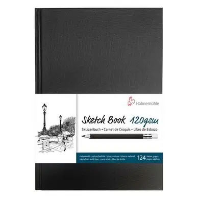 Populaire Livre à croquis format portrait couverture noire 120g/m² - Hahnemühle