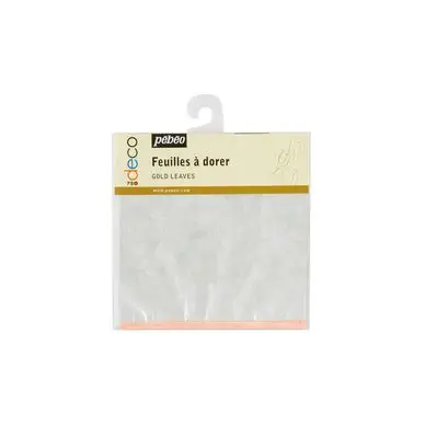 Feuille à dorer carnet de 12 - argent - Pébéo Bon Marché