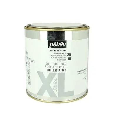 Peinture à l'huile fine XL - 650 ml Blanc de Titane - Pébéo Affaire À Saisir