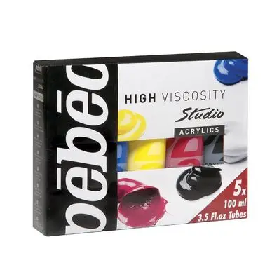 Set de 5 tubes de peinture acrylique Studio 100 ml - Pébéo Meilleur Choix