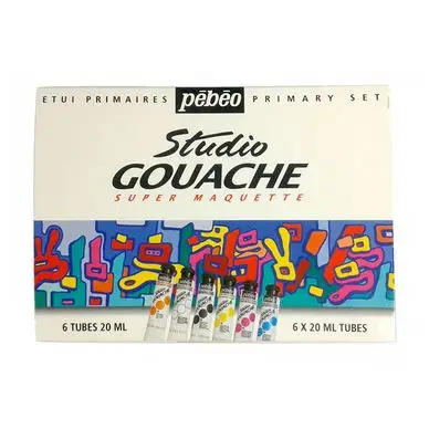 Etui de 6 tubes de gouache fine de 20 ml - Pébéo Acheter Direct