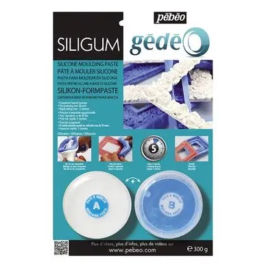Expédié Aujourd'hui Pâte à mouler silicone Siligum 300g - Pébéo
