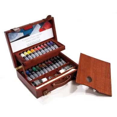Coffret en bois de 22 tubes huile extra-fine 40 ml - Sennelier Acheter En Ligne