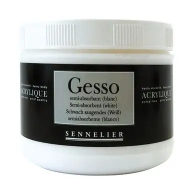 Haute Qualité Gesso Semi-Absorbant 500 ml - Sennelier
