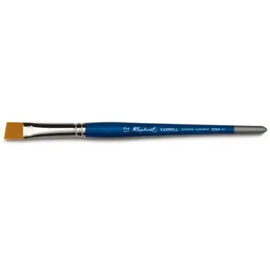 Pinceau biseauté en fibre synthétique Kaërell bleu série 8264 - Raphaël Affaire À Saisir