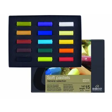Promotion Saisonnière Boite de 15 demi-pastels secs - Rembrandt