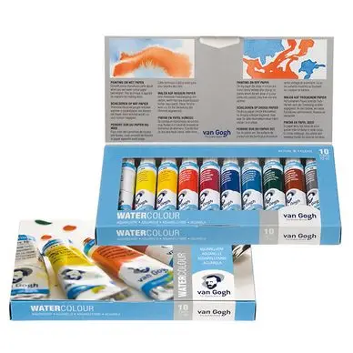 Acheter Direct Peinture aquarelle fine Assortiment 10 x 10 ml - Van Gogh