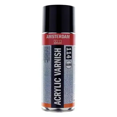Nouvelle Collection Vernis acrylique Amsterdam pour huile et acrylique aérosol 400ml brillant - Talens