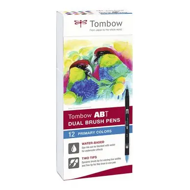 Réduction Feutre double pointe ABT Dual Brush Pen set de 12 basiques - Tombow