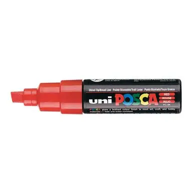 Feutre Posca PC-8K pointe biseautée large - Uni Commander Maintenant