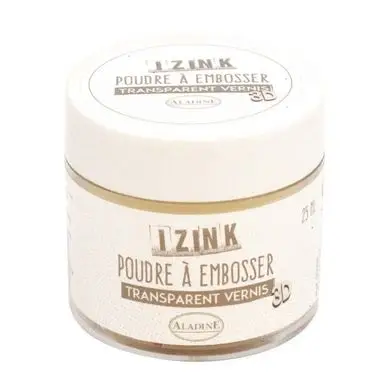 Produit De Marque Poudre à embosser 25 ml transparent vernis - Aladine