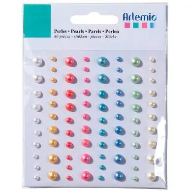 Strass autocollants couleurs assorties 80 pièces - Artemio Livraison Express