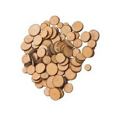 Mini rondelles de bois +/- 70 pcs - Artemio Bon Marché