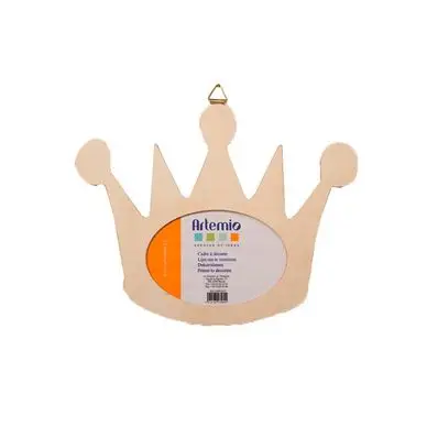 Achat Immédiat Cadre en bois Artémio Couronne 23 x 18cm - Artemio
