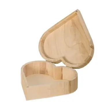 Boite coeur en bois 17 x 16 x 6 cm - Artemio Affaire À Saisir