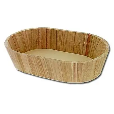 Commander Maintenant Bac ovale en bois 30 x 19 x 7 cm - Artemio