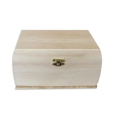 Coffre aux trésors en bois 19 x 13 x 11 cm - Artemio Prix Cassé
