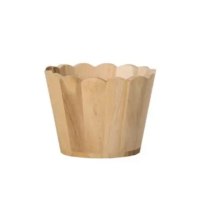 Solde Vase en bois rond 11 cm - Artemio