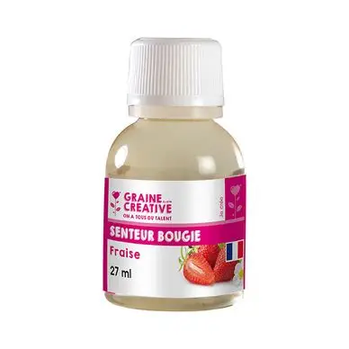 Parfum à bougie 27 ml Fraise - Graine Créative Satisfait Ou Remboursé