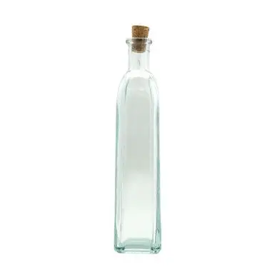 Bouteille en verre Carrée 17,5 cm - Graine Créative Bon Plan