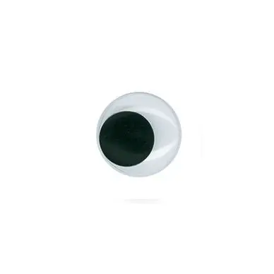 Solde Yeux mobiles Autocollant Noir Ø 20 mm 12 pcs - Graine Créative