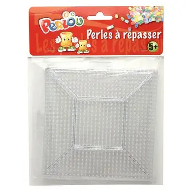 Plaque à picot pour Perle à repasser 5 mm Carré puzzle - Perlou Dernière Chance