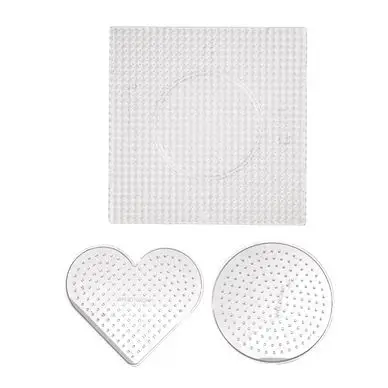 Plaque à picot pour Perle à repasser 5 mm Rond et Cœur 10 cm Carré 15 cm - Perlou Acheter Direct